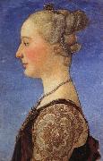 Piero pollaiolo Portrait of a Woman oil painting artist